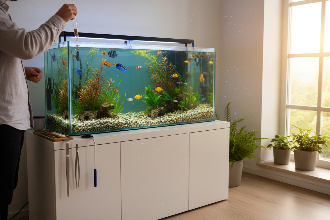 A Quiet Morning Aquarium Routine for a Cleaner, Brighter Tank