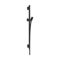 hansgrohe Unica Wallbar S, 24" Shower Slide Bar with Adjustable Handheld Shower Holder in Matte Black, 28632670 - color: Matte Black