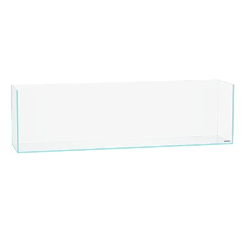 LANDEN 90L 10.8 Gal Rimless Low Iron Aquarium Long Fish Tank, Bookshelf Aquarium, W35.4×D7.87×H9.84 in(90x20x25cm) 6mm Thickness with Black Nano Foam Leveling mat Included - size: 10.8Gal W35.4×D7.87×H9.84 in(90x20x25cm)