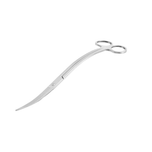 HANABASS Wave Stainless Steel Aquarium Scissor Rustproof Trimming Tool for Freshwater Plant Care Ergonomic Design for Comfortable Use for Aquascaping Low-Angle Trimming