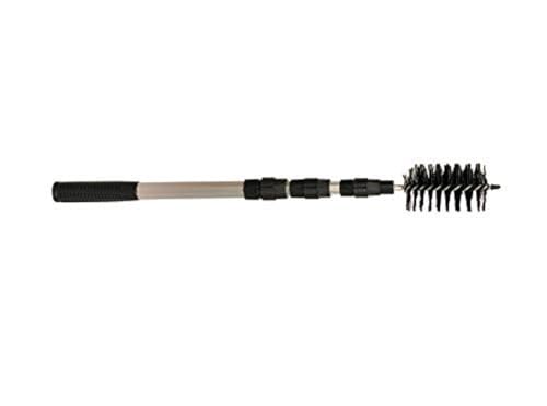 Koi Fish Pond & Water Garden Care Set with Telescoping Adjustable Pole, Pond Cleaning Care Kit, 4-in-1 Net Set Includes Scrubbing Brush, Skimming Net & Fish Catching Net with 6 FT Telescopic Pole