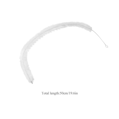 Aquarium Filter Brush, Cleaning Brush Aquarium Fish Tank Pipe Brush Pump Hose Brush Flexible Bristles Hose Pipe Cleaner with Stainless Steel Long Tube