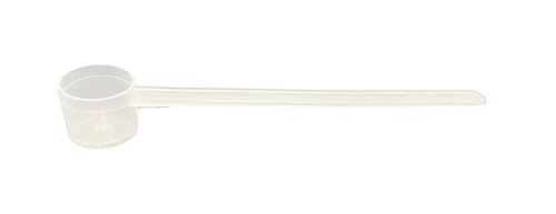 6.5 mL (6.5 CC) Long Handle Plastic Measuring Spoon for Coffee, Protein Powder, Pet Food, Spices, Grains, Dry Goods – Food-Grade BPA-Free (Pack of 10) - size: 6.5 mL | 6.5 cc