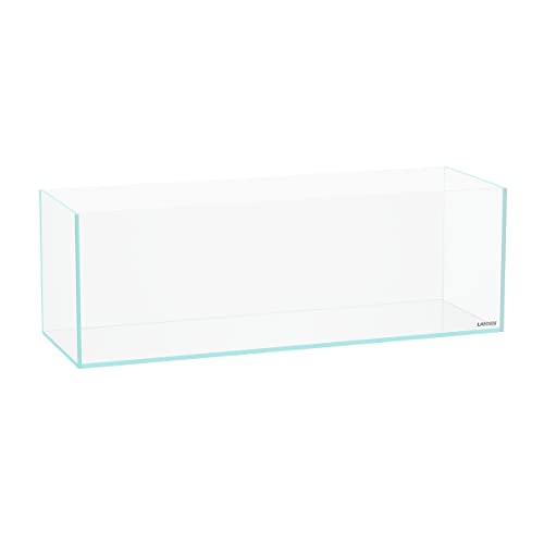 LANDEN 60L 5.8 Gal Rimless Low Iron Aquarium Long Fish Tank,Bookshelf Aquarium,W23.6×D7.87×H7.87 in(60x20x20cm) 5mm Thickness with Black Nano Foam Leveling mat Included - size: 5.8Gal W23.6×D7.87×H7.87 in(60x20x20cm)