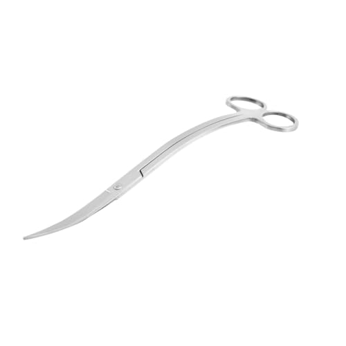 GALPADA Stainless Steel Wave Scissors for Aquatic Plants Ergonomic Aquascaping Tool for Aquarium and Potted Plant Care Rustproof Design for Precise Trimming and Maintenance