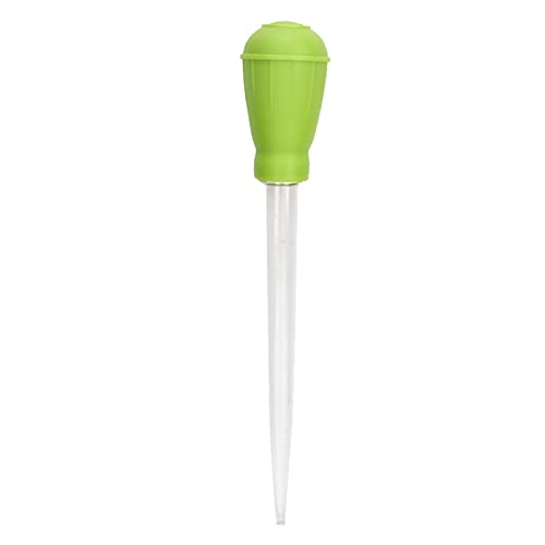 GLOGLOW Aquarium Gravel Cleaner, ABS Mini Manual Water Changer, Accurate Fish Tank Dropper for Cleaning and Feeding, Ideal for Small Aquariums and Office Use (Green)
