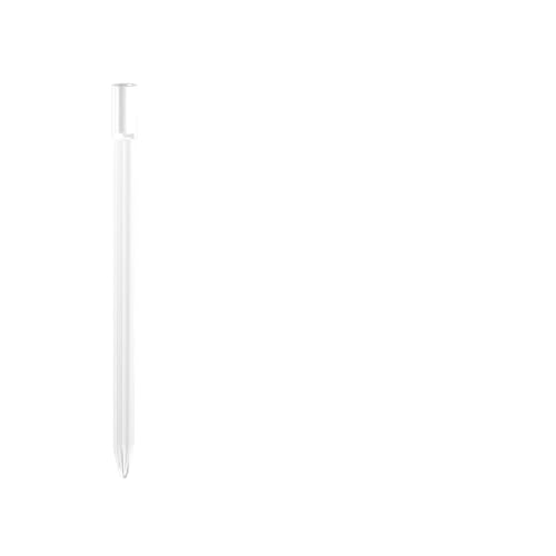 20pcs Moss Pole Base Anchor Pins (0.28"x4.72" Transparent) - Exclusive Fit for HYYZ Small Round/Auto-Watering Large Round/D-Shape Moss Poles (20, White)