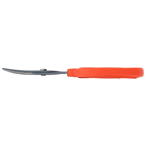 Chikamasa B-500SRF Curved Scissors with Fluorine Coating, Orange - color: Orange