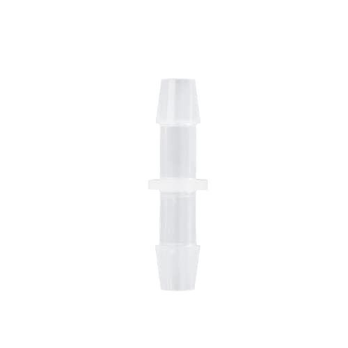 10pcs 1/4" PP Plastic Hose Barb Fitting, Pharmaceutical Polypropylene Connectors Barbed Splicer Mender Joint Adapter Union Fittings - size: 1/4 Inch, style: 10pcs