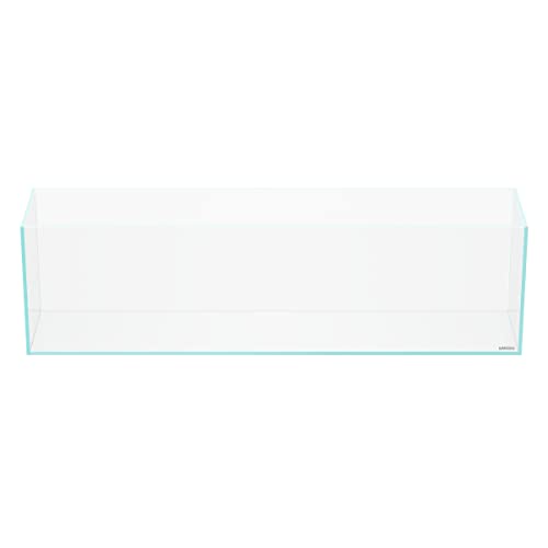 LANDEN 90L 10.8 Gal Rimless Low Iron Aquarium Long Fish Tank, Bookshelf Aquarium, W35.4×D7.87×H9.84 in(90x20x25cm) 6mm Thickness with Black Nano Foam Leveling mat Included - size: 10.8Gal W35.4×D7.87×H9.84 in(90x20x25cm)
