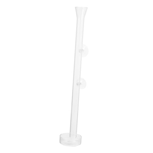 DOITOOL Shrimp Feeder Tube with Feeding Dish, Crystal Glass Aquarium Feeder, 30cm Fish Tank Accessory for Aquarium Shrimp Feeding