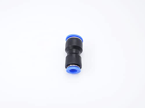 Push to Connect Fitting 1/2" Tube OD x 5/16" Tube OD Reducer, Pneumatic Air Water Straight Union Two Way Connector/Coupler (Pack of 5) - size: 1/2 inch - 5/16 inch