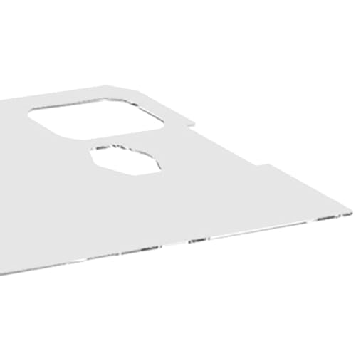 Tank Cover Tank Lid Transparent for Aquariums Without Center Aquarium Top Cover with Feed Holes, 580x280x5mm - color: 580x280x5mm