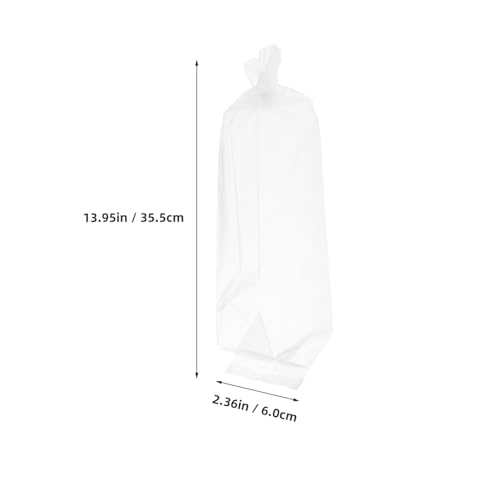 Hemobllo 50pcs Aquarium Fish Shipping Bags 6x34cm Thick Plastic Fish Transport Bags Leak-proof for Live Betta Guppy Transport