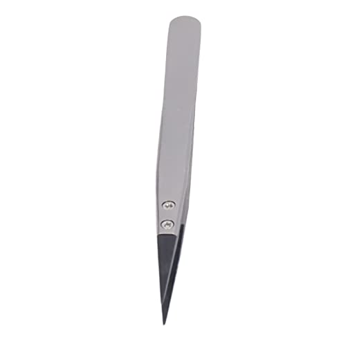 Plastic Tweezers, Anti-Static Rubber Tip Tweezers for Emiconductor Microelectronics