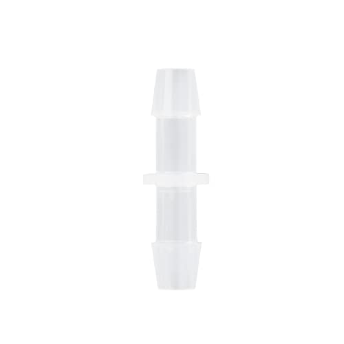 10pcs 3/8" PP Plastic Hose Barb Fitting, Pharmaceutical Polypropylene Connectors Barbed Splicer Mender Joint Adapter Union Fittings - size: 3/8 Inch, style: 10pcs