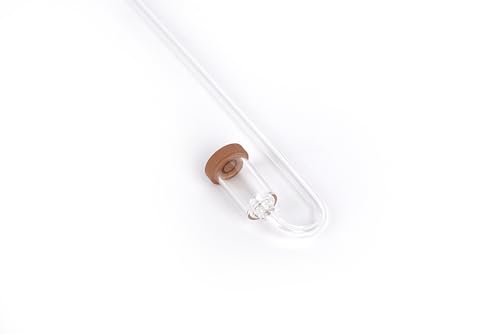 LANDEN AERVITA CO2 Diffuser Kits, Nano-Sized Ceramic diffusing disc Professional Aquarium CO2 High-Efficiency M Size with Suction Cups and Silicone air Hose for Aquarium Tank 30-50gal (110-190L) - size: M-17mm