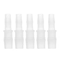 5 Pcs Aquarium Plastic Hose Barb Fitting 5/16" to 7/16" Hose ID Connectors Clear Plastic - size: 5/16"-7/16"