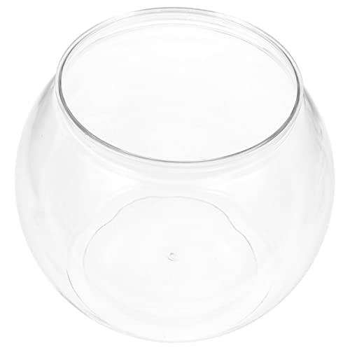 Plastic Round Goldfish Aquarium Fish Tank for Goldfish Fish Bowls Decorative Portable and Easy to Clean - size: 28x28cm