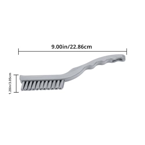 SPARTA Detail Brush Grout Brush, Crevice Brush with Hanging Hole for Bathroom, Kitchens, Countertop, Plastic, 9 Inches, Black - color: Black, size: 9 Inches
