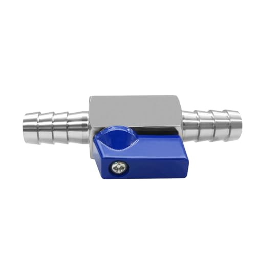 2PCS Stainless Steel 1/2" Mini Ball Valve Shut Off Valve 1/2" Hose Barb - size: 1/2" Hose Barb, style: Pack of 2