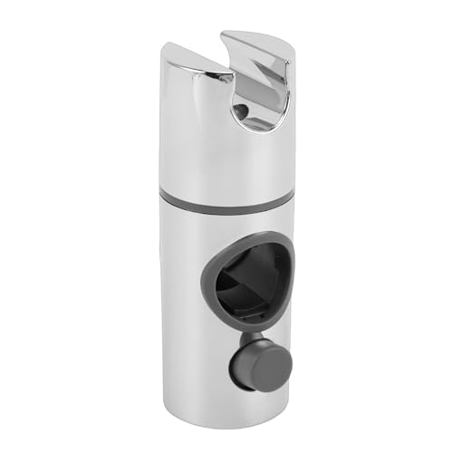 ABS Adjustable Shower Holder, 25MM Rail Bracket for Slide Bar Slider Clamp Bathroom Replacement Rotation Sprayer Holder