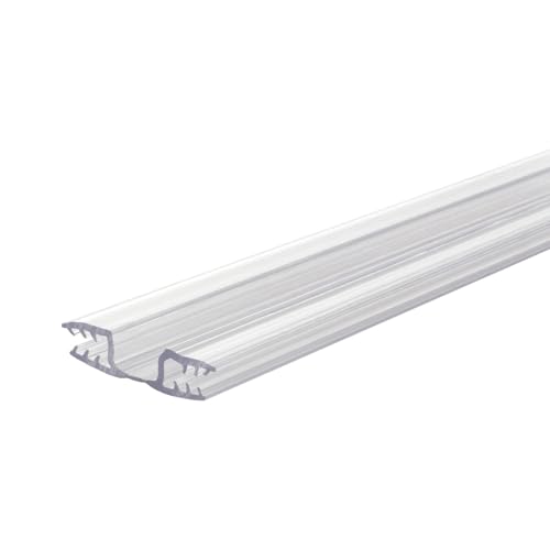 Clear PVC Living Hinge for 1/8in Panels - 48 Inches (Pack of 3, 12 Feet Total)