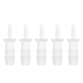 5 Pcs Aquarium Plastic Hose Barb Fitting 1/8" to 5/16" Hose ID Connectors Clear Plastic - size: 1/8"-5/16"