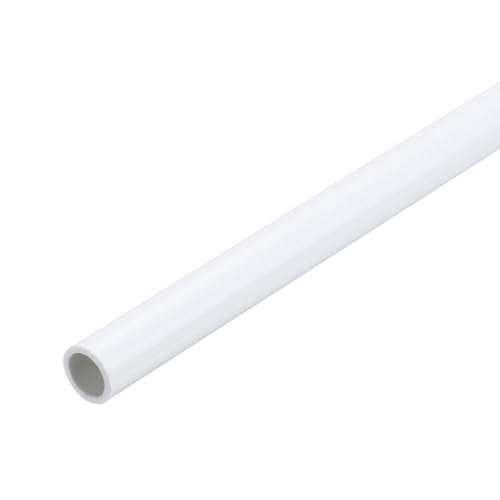 MECCANIXITY 2Pcs 0.31 Inch PVC Rigid Tube Round Pipe 6mm ID 8mm OD 12" High Impact for Water Pipe, Aquarium, Fish Tank, Greenhouse Garden, White - color: White, size: 6mm x 8mm