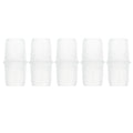 5 Pcs Plastic Hose Barb Fitting 5/8" Stright Barb Hose Connector Clear PP - size: 5/8"