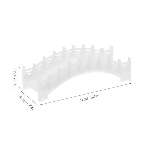 SHINEOFI 100 Scale Mini Arch Bridge Figurine for Fairy Garden and Bonsai Decoration, Plastic Micro Landscape Model for Terrarium and Fish Tank Scenery