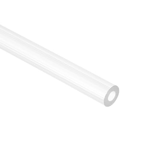 uxcell Rigid Round Clear Tubing 7mm(1/4") ID x 10mm(3/8") OD x 0.8Ft(250mm) Length Plastic Tube - size: 7mm x 10mm x 250mm