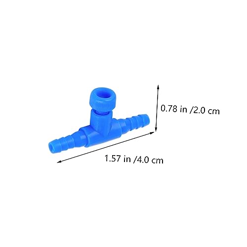 20pcs Fish Tank Air Flow Control Valves Aquarium Oxygen Shunt Head Plastic Air Flow Splitter Easy to Operate for Various Aquariums