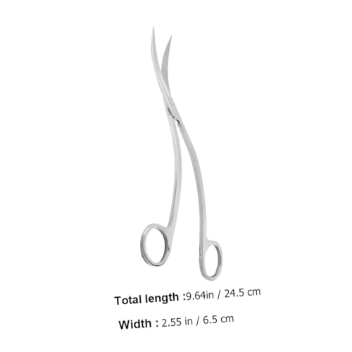 Stainless Steel Wave Scissors for Aquarium Ergonomic Fish Tank Plant Trimming Tool Rustproof Scissor for Aquatic Plants Care and Maintenance