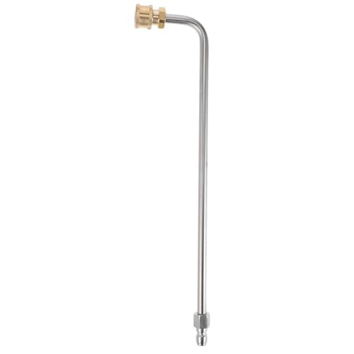 VANZACK 90 Degree Curving High Pressure Water Gun Spray Lance Extension Bar 1/4 Quick Connect Replacement Wand for Car Wash Home Cleaning Agricultural Irrigation