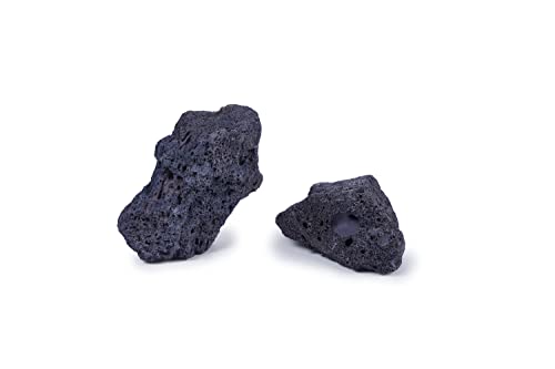 LANDEN Black Lava Stones (16lbs,3~10inch,11pcs) for Aquascaping Terrariums, Paludarium, Vivariums, Reptile and Amphibian Enclosures - size: 04 Black Lava Stones（3-10inch,16lbs）
