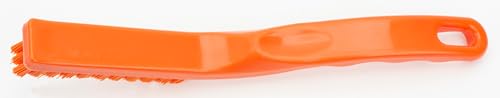SPARTA Detail Brush Set - Grout & Crevice Brushes with Hanging Hole for Bathroom, Kitchens & Countertop, Plastic, 9 Inches, Orange - color: Orange, size: 9 Inches