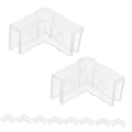 Yardwe 10Pcs Transparent Aquarium Corner Guards Durable Edge Protectors for Fish Tanks Furniture Safety Versatile Indoor Corner Bumpers for Unobstructed Views