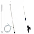 Fermtech Regular Deluxe Siphon Homebrew Kit, Regular Auto-Siphon Brewing Equipment, 24" Pro Wine Bottling Wand Filler, Clamp and Tubing and 30" Brush. Wine, Beer, and Kombucha Making Supplies