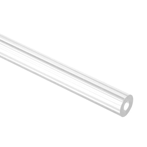 uxcell Rigid Round Clear Tubing 3mm(1/8") ID x 7mm(1/4") OD x 0.5Ft(150mm) Length Plastic Tube - size: 3mm x 7mm x 150mm