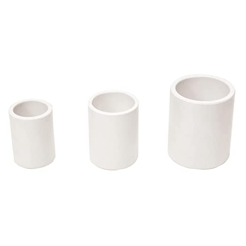 5pcs 1.5Inch PVC Pipe Coupling Adapter Pipe Fittings Couplers (Slip to Slip) Schedule 40 Easy to Install,and High Tensile for Home or Industrial Use White (Pack of 5) - size: 1 1/2 Inch