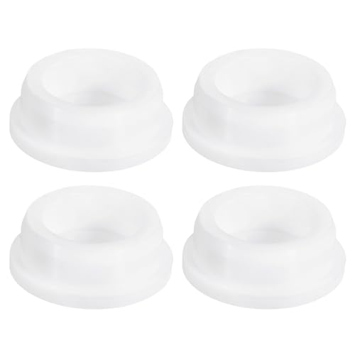 uxcell 4Pcs White Plug Holes, Waterproof Rubber Button Plug for 39mm / 1.54" Hole - size: 39mm
