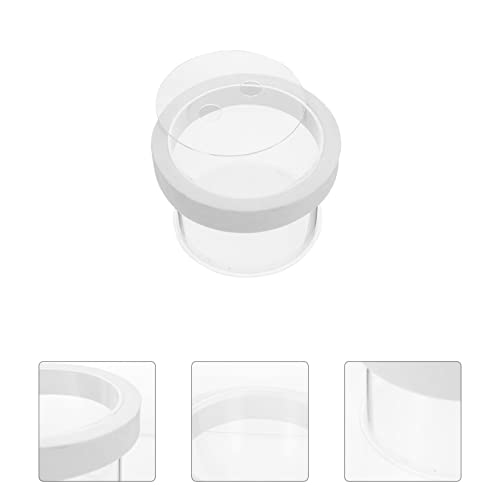 Mipcase Floating Aquarium Breeding Box Fish Tank Hatchery Openable Cover Easy Removal and Floating Design for Isolating Small Fish and Eggs - color: White