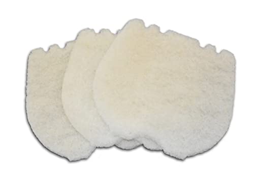 Cut Replacement Skimmer Filter Top Mat - Beige Coarse Filter Media to Fit Popular Brands, Made in USA (19" x 19" x 1.25" Thick- 3 Pack) - size: 19" x 19" x 1.25" - 3 Pack