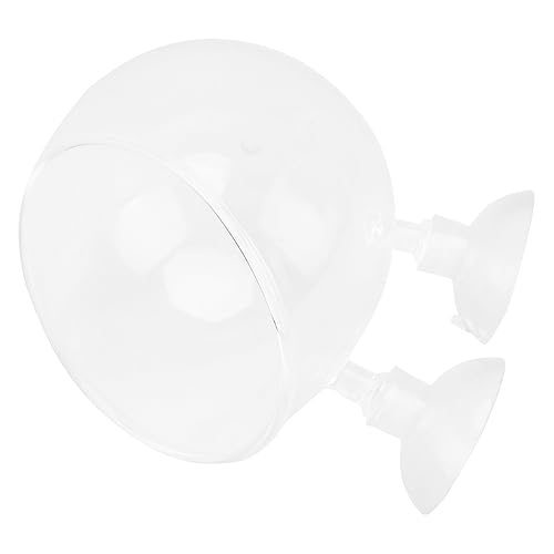 BESPORTBLE Glass Aquatic Plant Cup Pot Cups for Fish Tank Water Plant Holder Permeable Base for Shrimp and Planted Tanks Aquarium Decoration