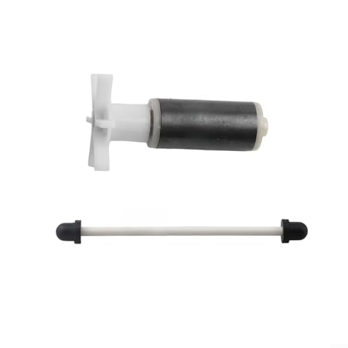 Submersible Pump Rotor with Stainless Steel Shaft, Plastic Aquarium Filter Replacement Part for Quiet Water Flow, 29x21mm & 53x25mm Sizes, Black/White/Blue (5M) - size: 5M