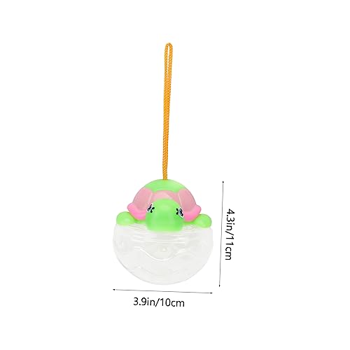 4Pcs Mini Fish Tanks Portable Plastic Fish Bottles with Handle Turtle Lid Mushroom Lid Containers Closed Aquariums for Home Decoration Go Use Random Colors Random Color