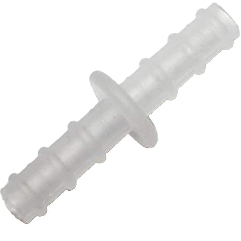ResOne Oxygen Tubing Straight Connectors, 5‑Pack – Standard 6mm Barbed Male‑to‑Male O2 Hose Couplers for Oxygen Tubing Extensions, Leak‑Resistant, Easy‑Attach Design - size: 5pk