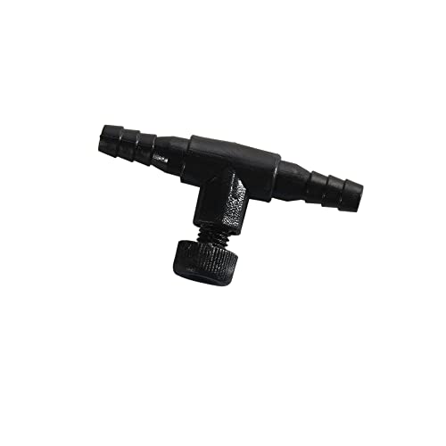Aquarium Air Pump Accessories with Non-Return Check Valves,Air Control Valve for 3/16" Aquarium Tubing (6 check valves+6 control valve) (Black) - color: Black