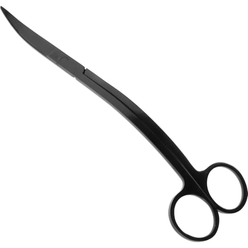 Toddmomy Stainless Steel Aquarium Plant Scissors for Trimming Aquatic Plants Portable Fish Tank Algae Trimmer Ergonomic Handle Aquarium Cleaning Tool for Easy Maintenance